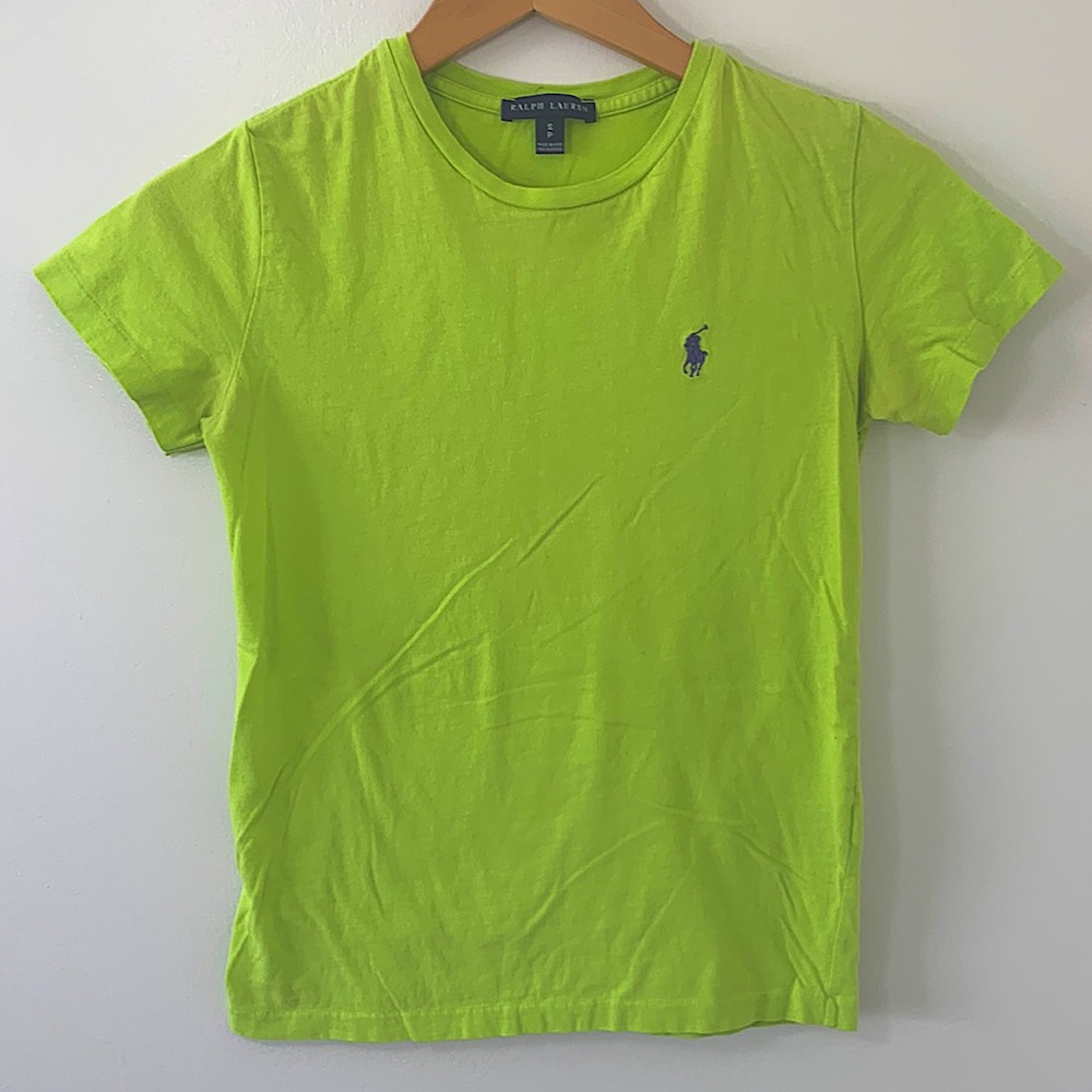 Ralph Lauren Women's Olive Green Short Sleeves Tee Shirt XS